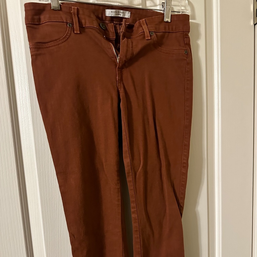 Rich and Skinny rust jeans